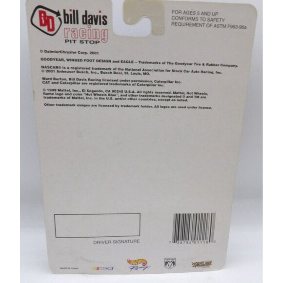 Racing Champions Lot of 3 Cars- Ward Burton Hardee's & Time Trial; & Bill Davis - Picture 11 of 12